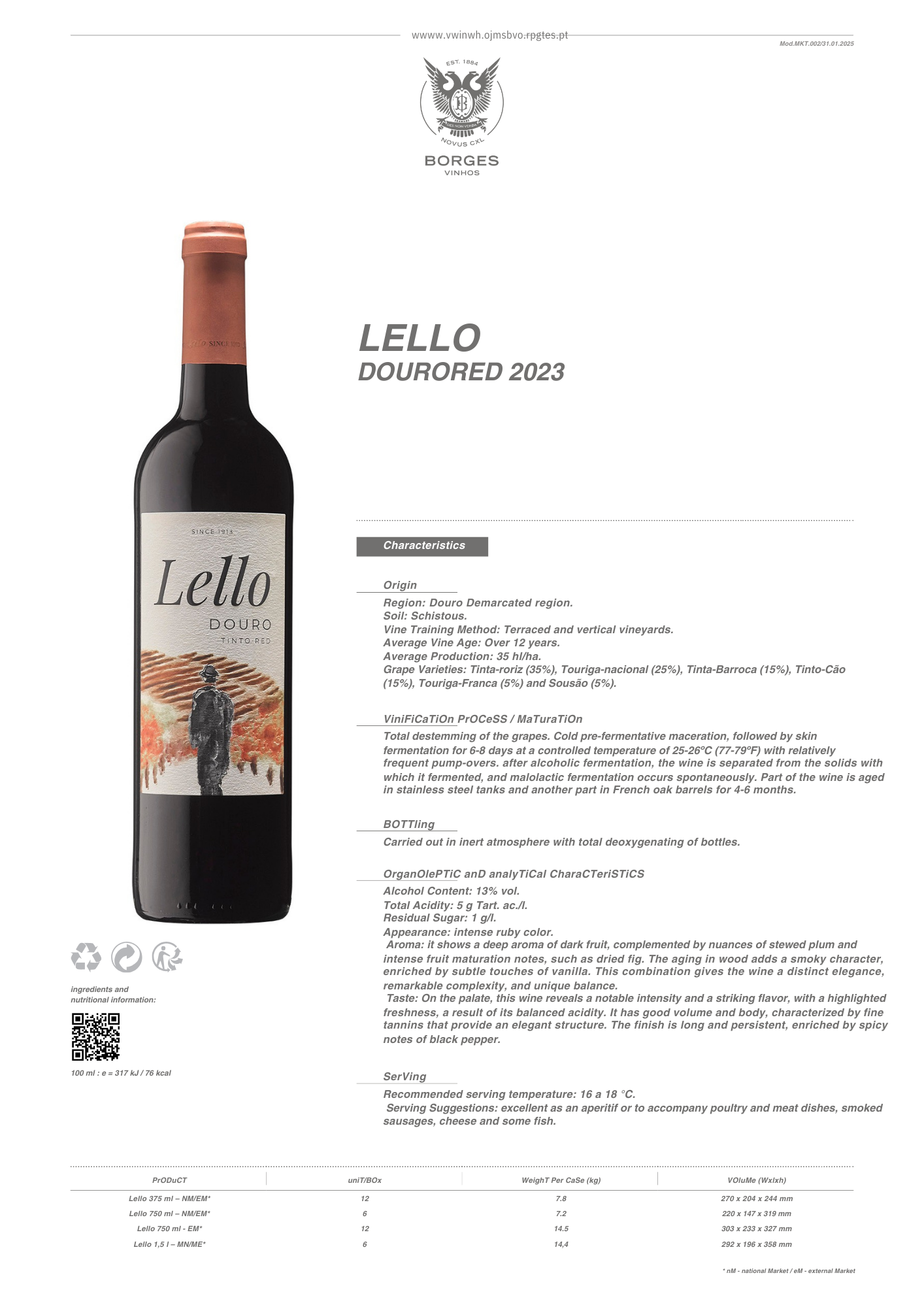 LELLO DOURO RED 2023