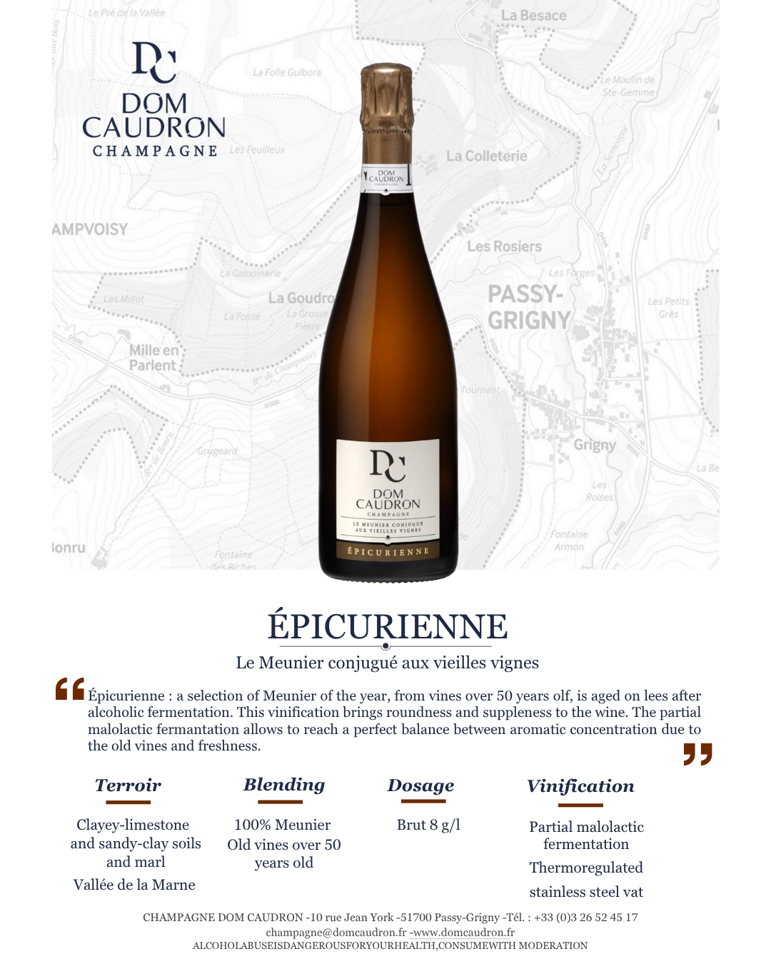 Dom Caudron ÉPICURIENNE 750 ml (Champagne)