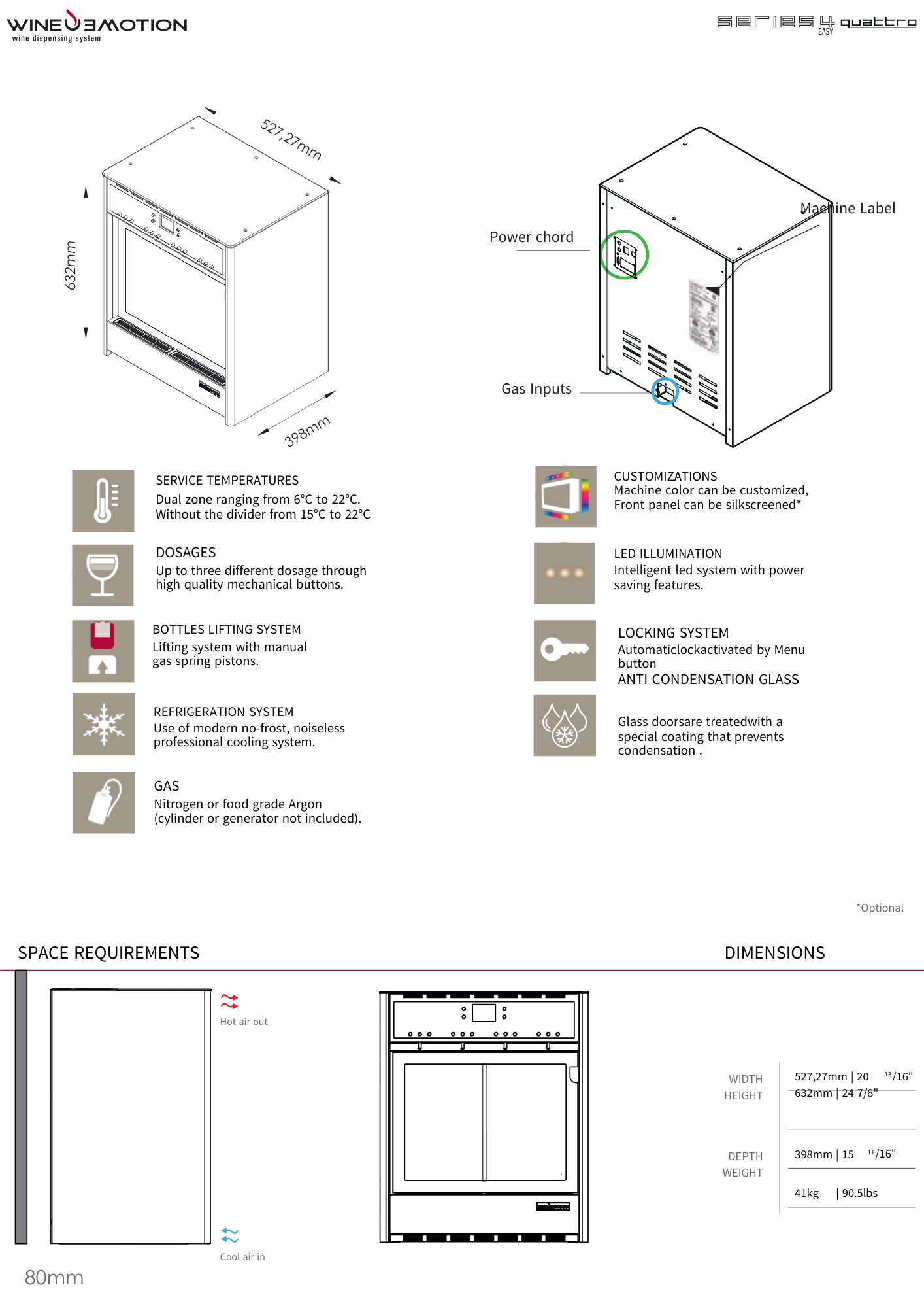Wineemotion - QUATTRO SELF fjórar flöskur – Vínsjálfsali
