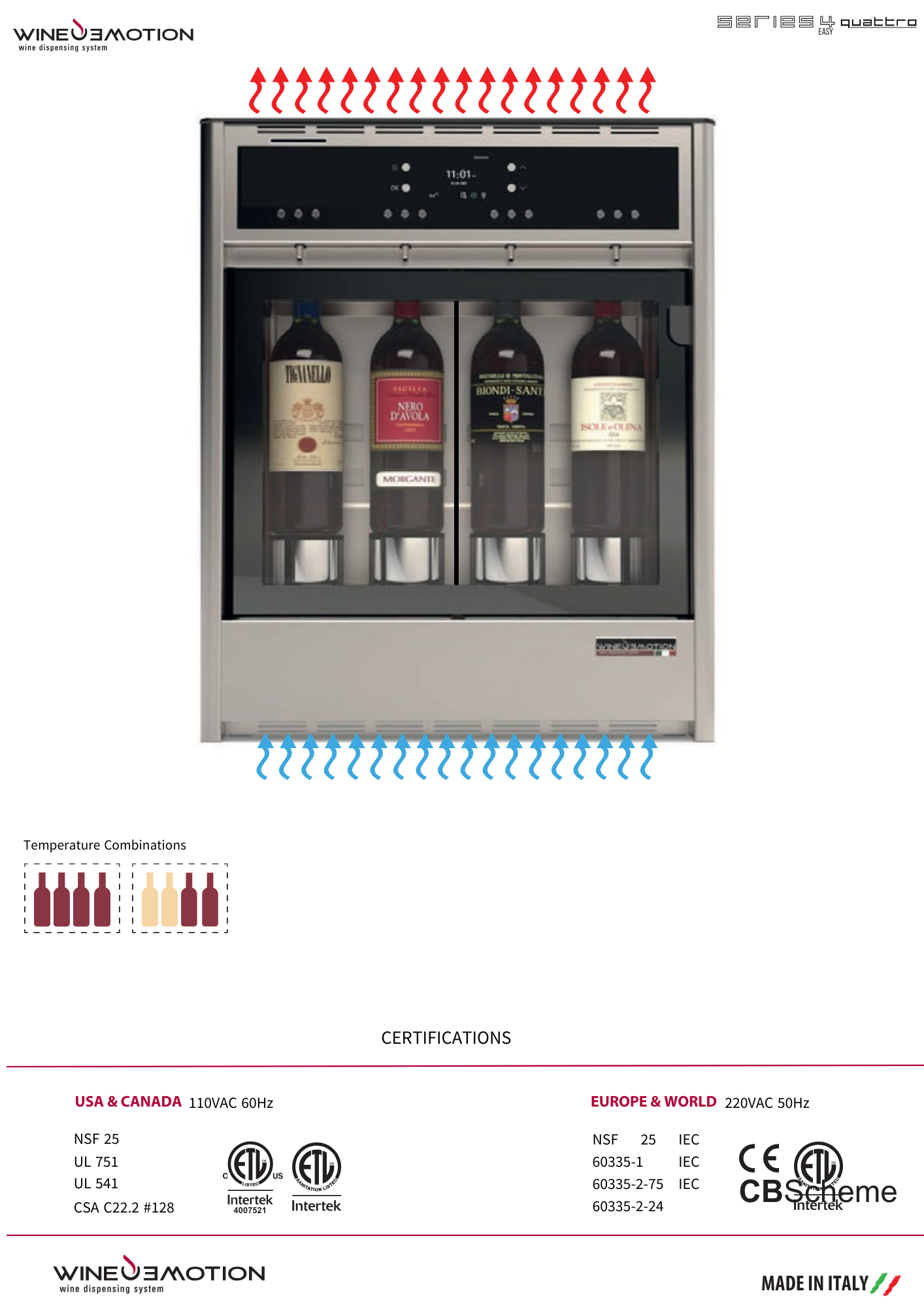 Wineemotion - QUATTRO SELF fjórar flöskur – Vínsjálfsali