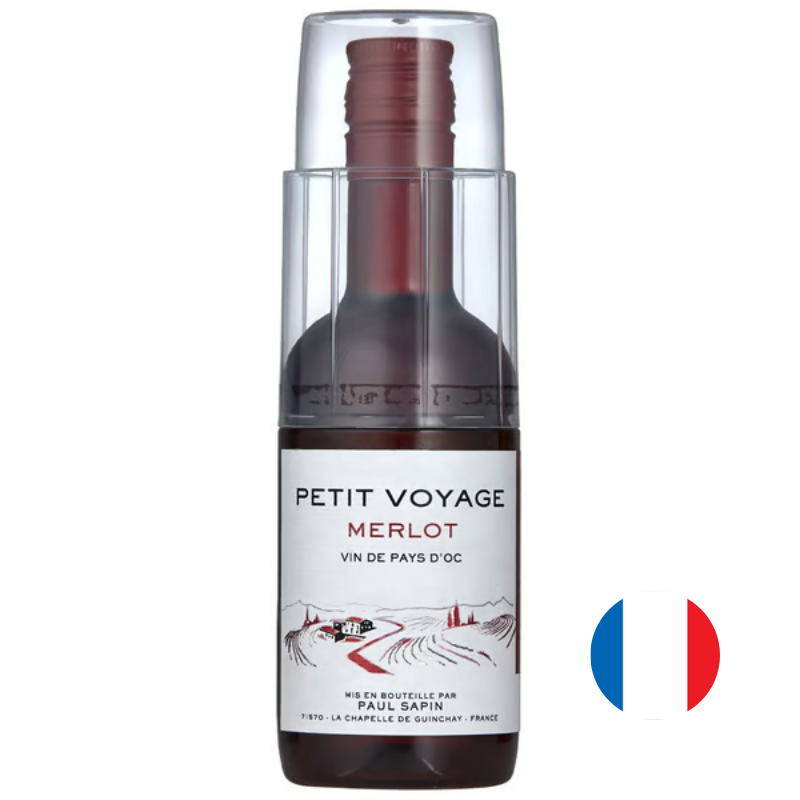 Petit Voyage Merlot 187ml með glasi