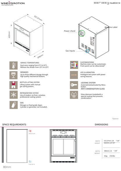 Wineemotion - QUATTRO SELF  fjórar flöskur – Vínsjálfsali