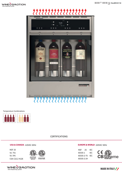 Wineemotion - QUATTRO SELF  fjórar flöskur – Vínsjálfsali