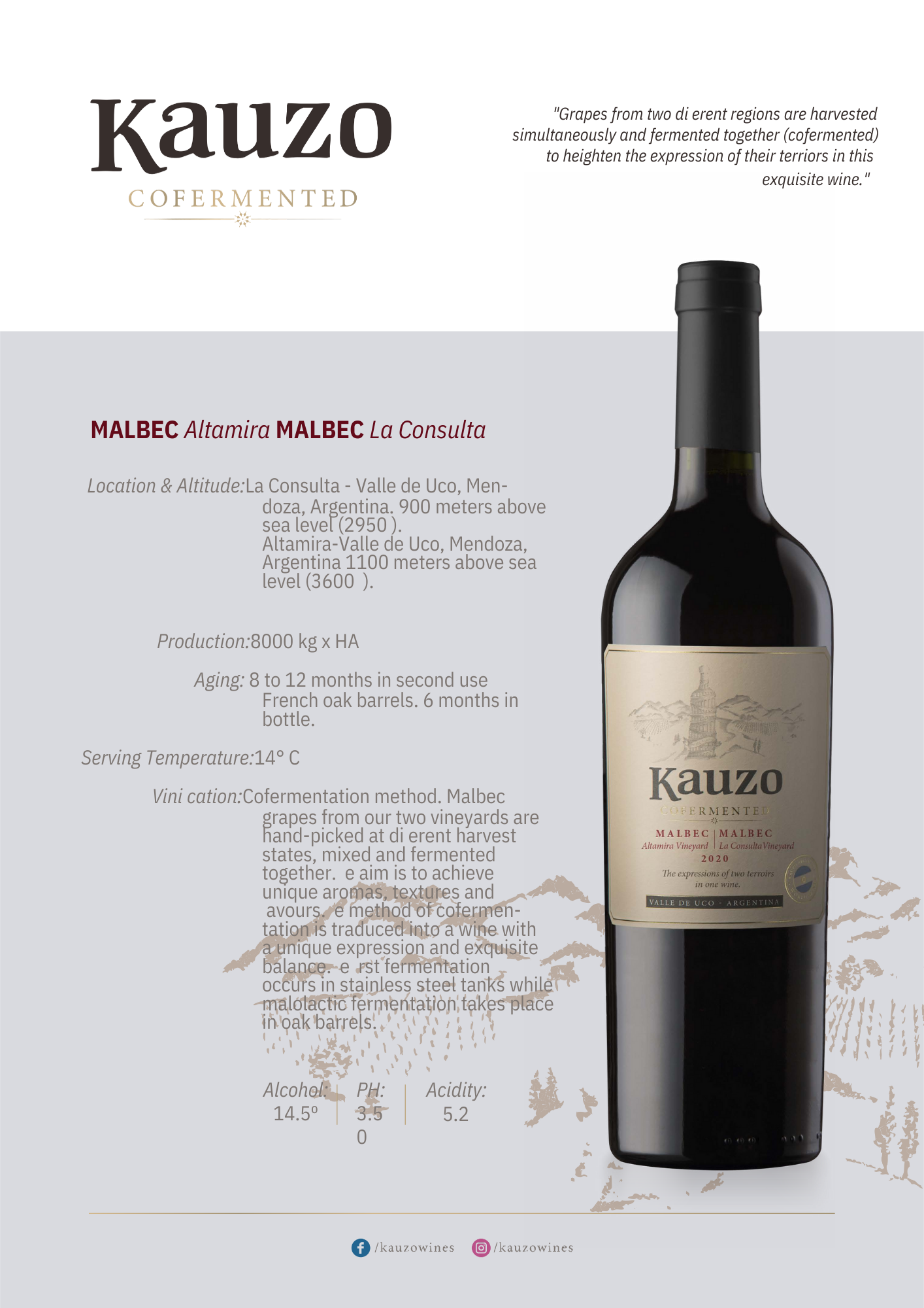 Hostage - Kauzo Terroir Expressions Malbec La Consu