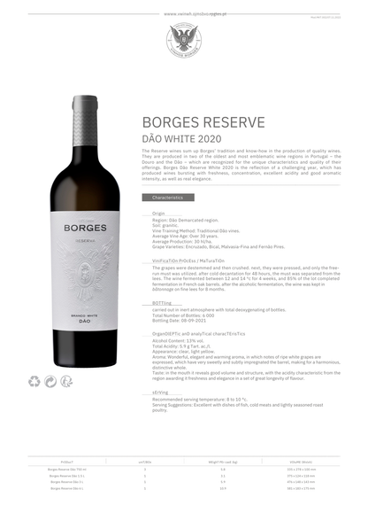 BORGES RESERVA DÃO WHITE 2022