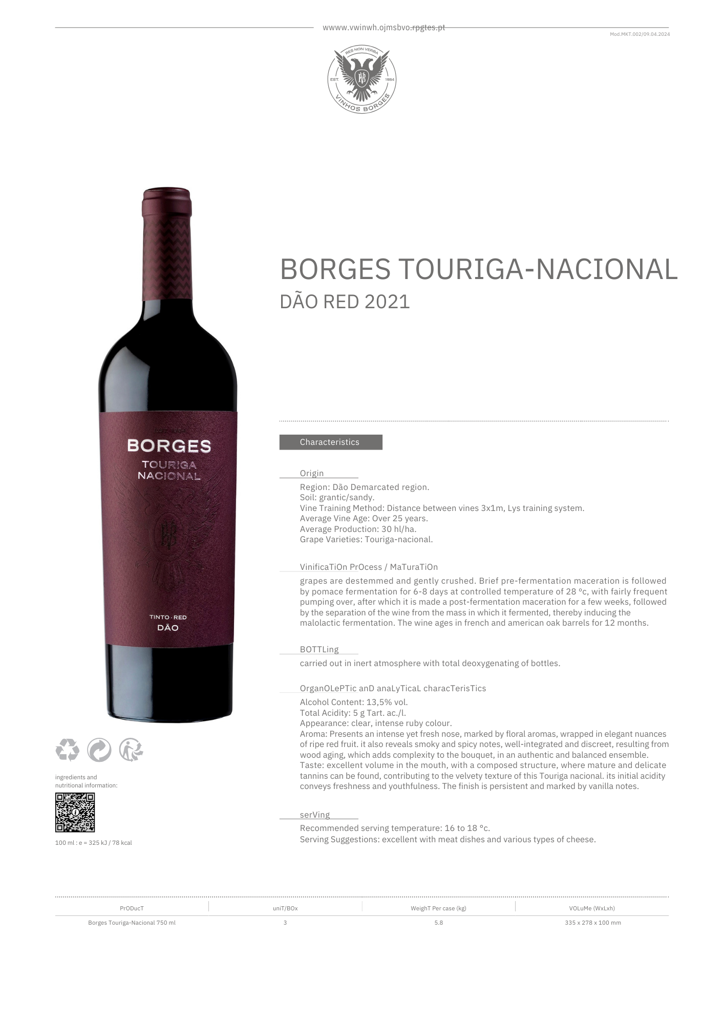 BORGES TOURIGA-NACIONAL 2021