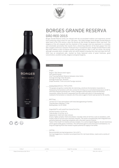 BORGES GRANDE RESERVA DÃO RED 2015