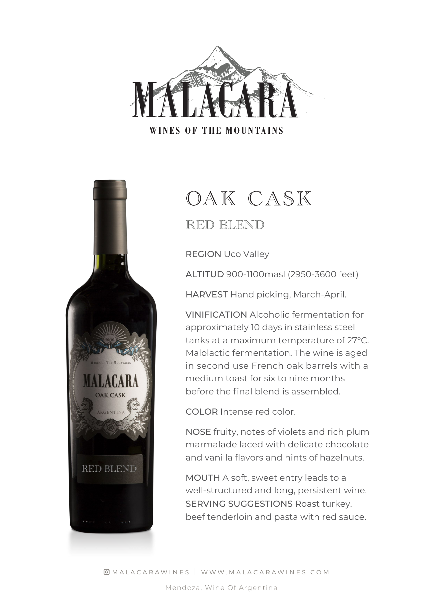 Marcelo Pelleriti Malacara Oak Cask Red Blend 2018