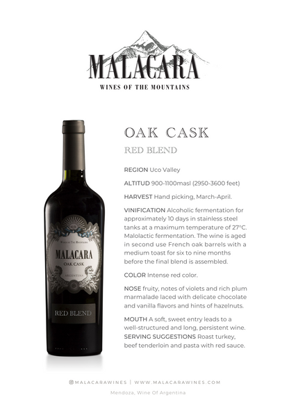 Marcelo Pelleriti Malacara Oak Cask Red Blend 2018