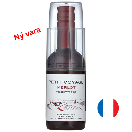 Petit Voyage Merlot 187ml með glasi