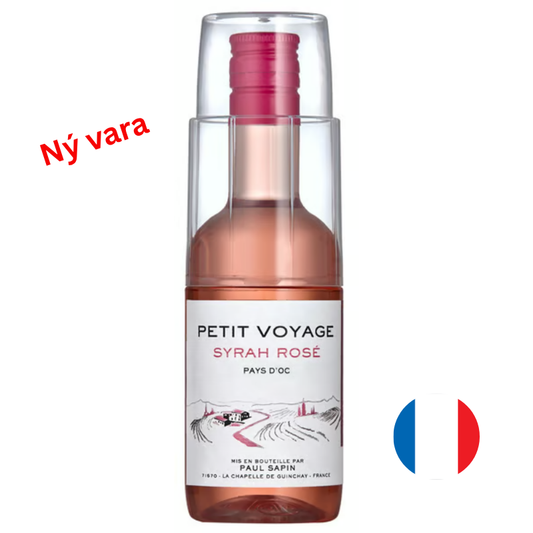 Petit Voyage Syrah Rosé  187ml með glasi