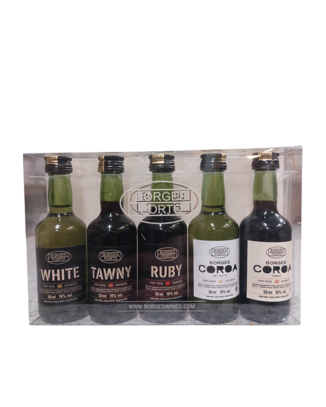 Borges port fimm í pakka (White + Tawny + Ruby + Coroa Tawny + Coroa Dry White)