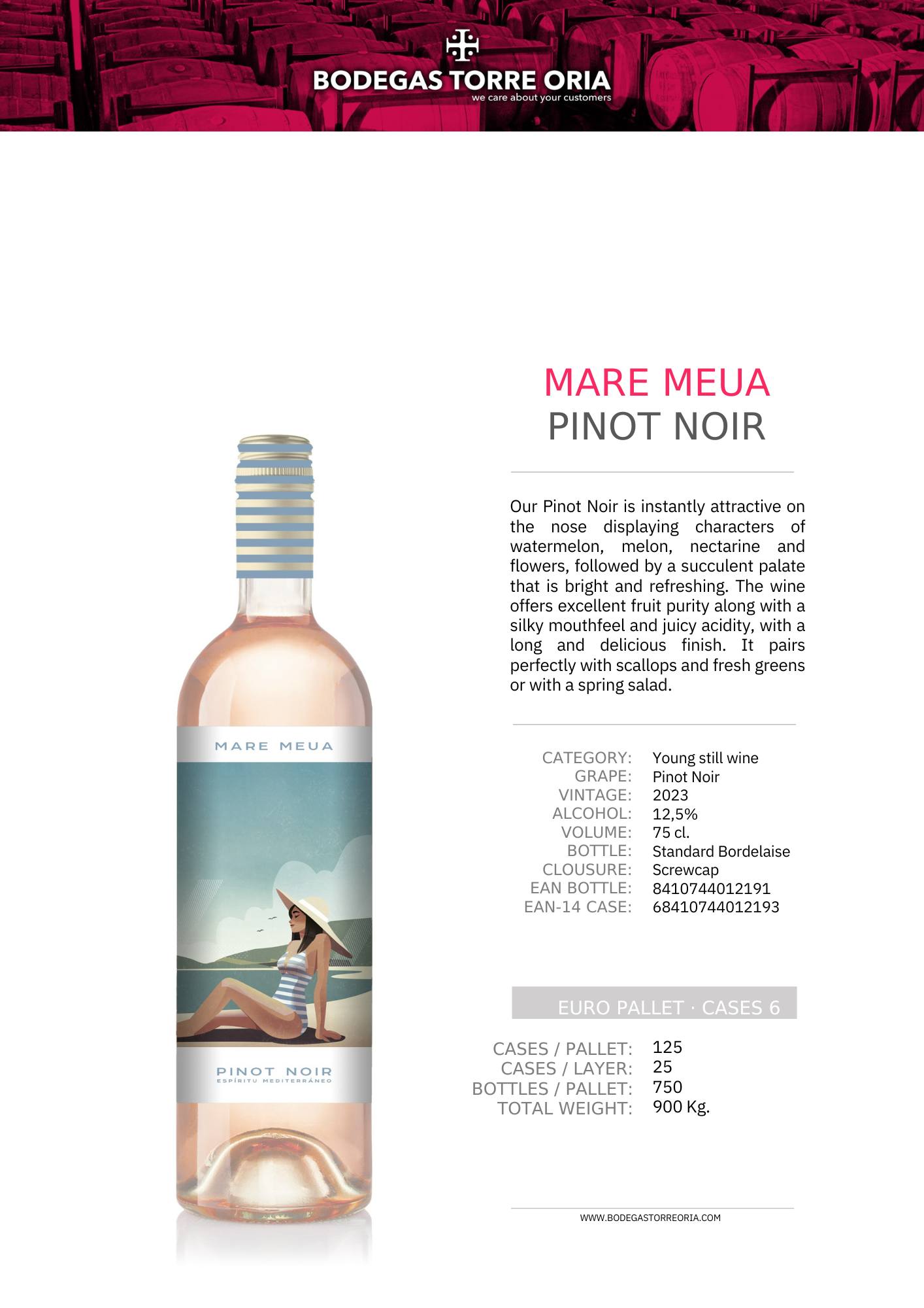 Torre Oria Mare Meua Pinot Noir Rosé