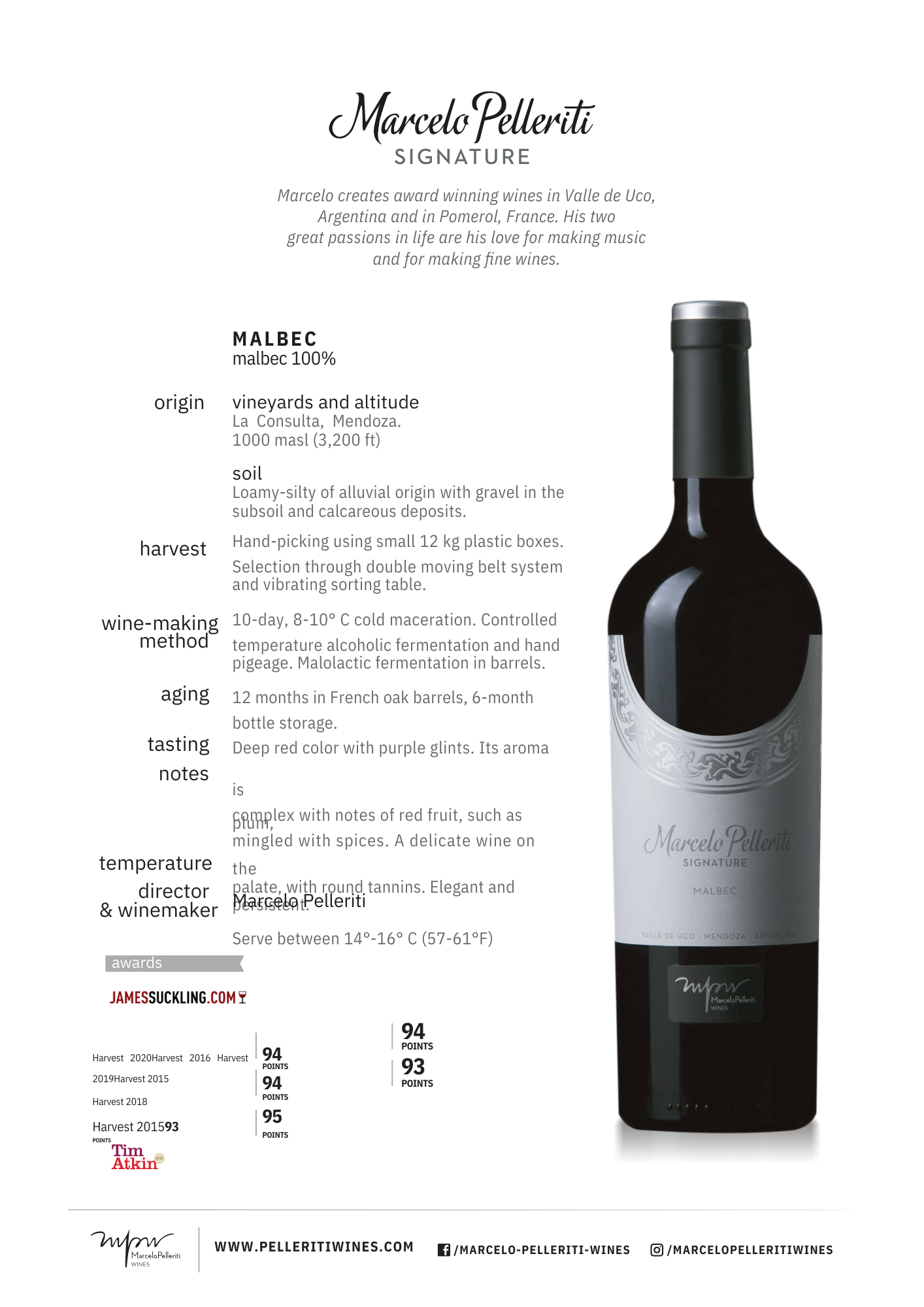 Marcelo Pelleriti Signature 2019 MALBEC