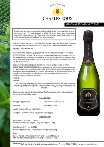 Charles Roux Blanc de Blancs Brut 200ml